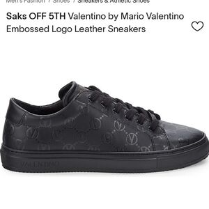 Valentino leather black US size 9
